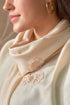Flower Shower Embroidered Wool Silk Stole